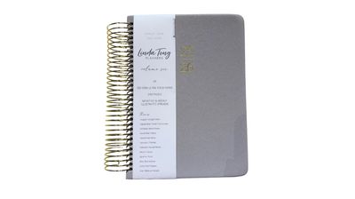 Linda Tong Light Gray Spiral Planner