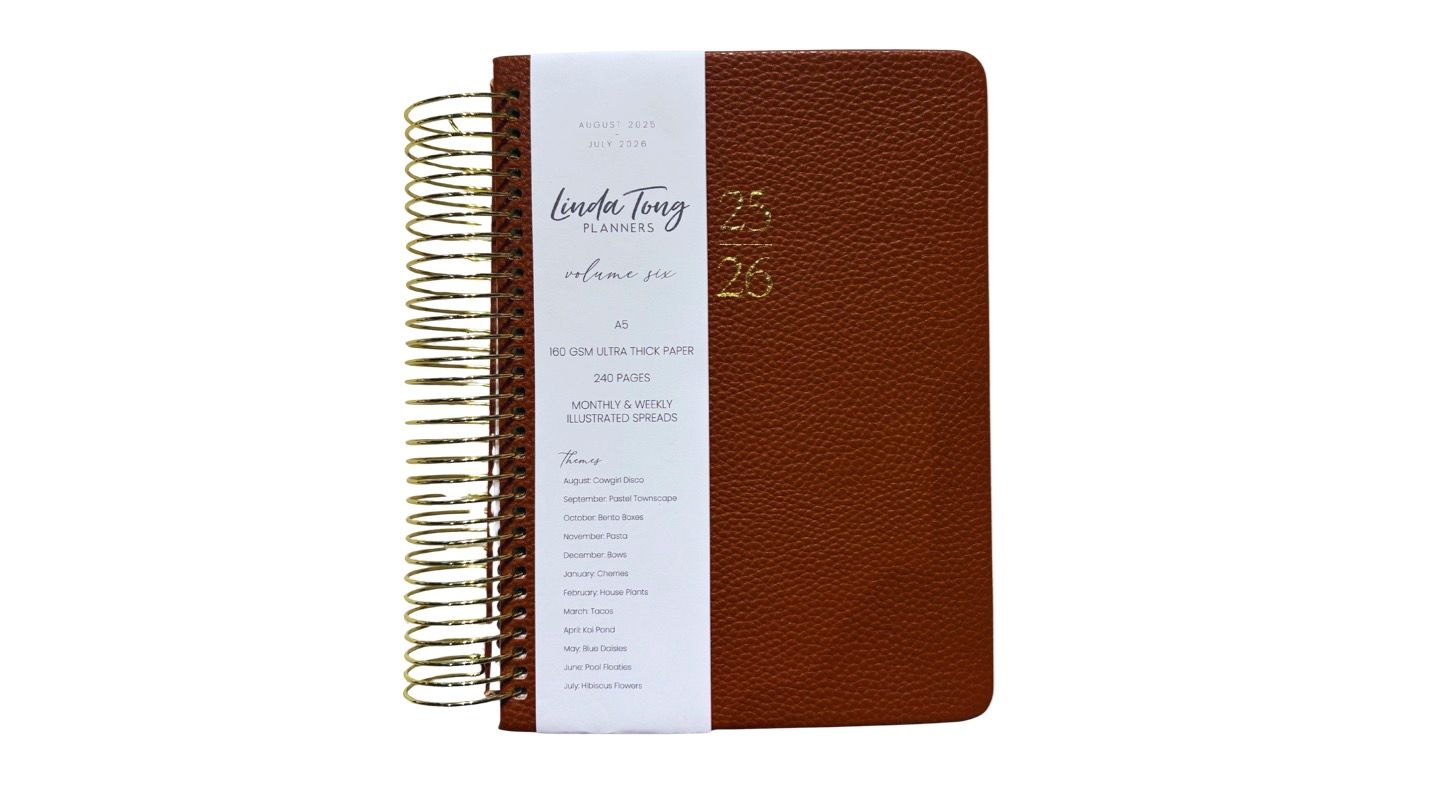 Linda Tong Chocolate Spiral Planner Linda Tong Chocolate Spiral Planner