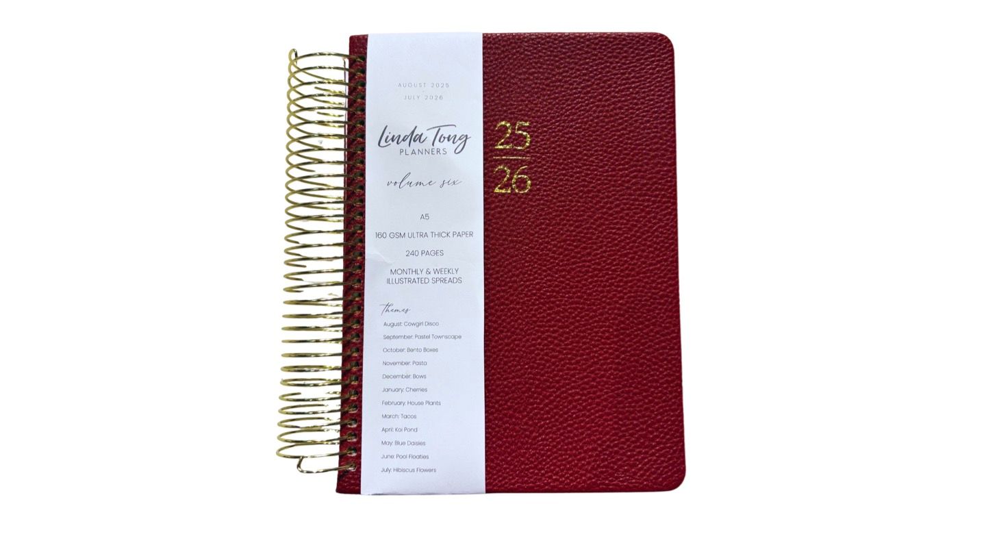Linda Tong Wine Spiral Planner Linda Tong Wine Spiral Planner