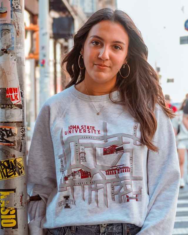 Campus Map Crewneck, S Campus Map Crewneck, S