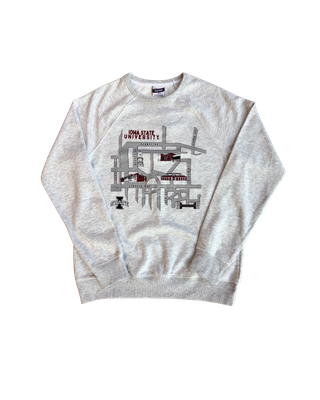 Campus map crewneck, XXL