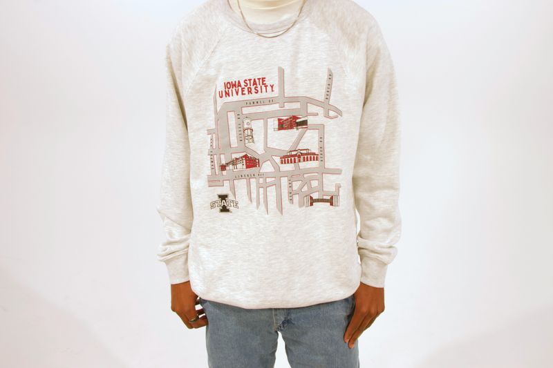 Campus map crewneck