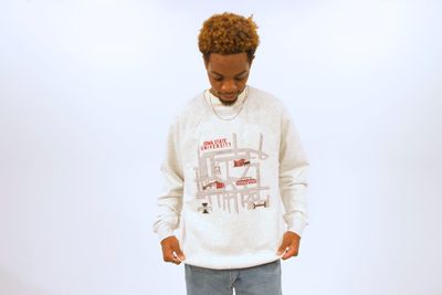 Campus map crewneck