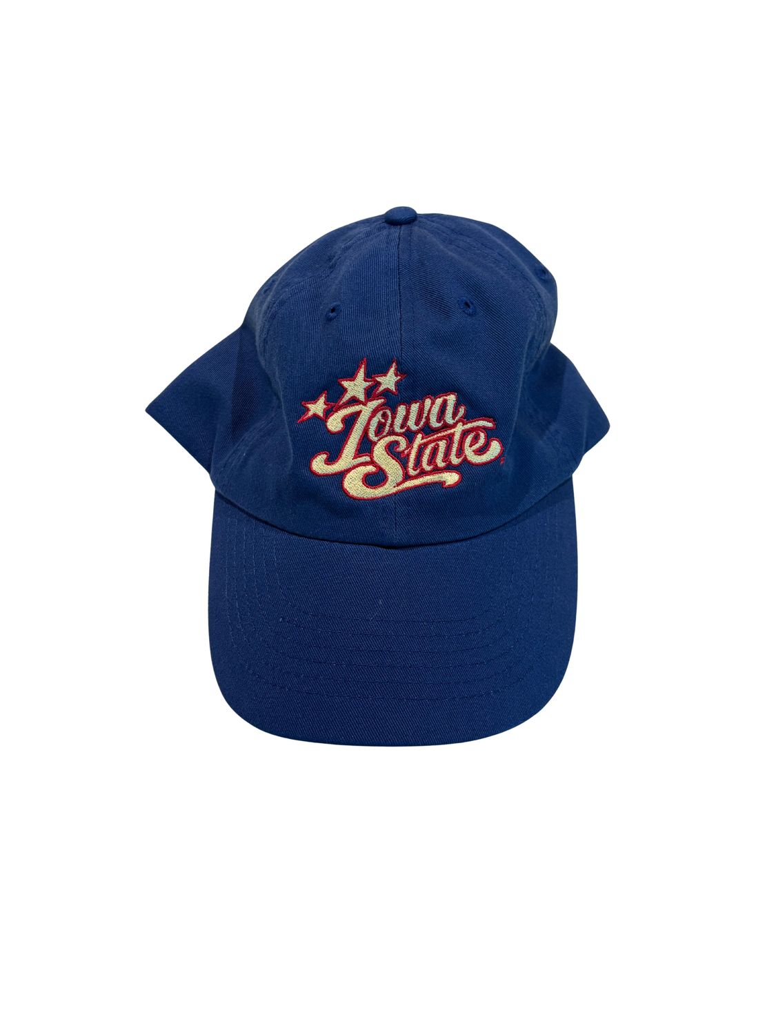 Blue Vintage Embroidered Iowa State Baseball Cap Blue Vintage Embroidered Iowa State Baseball Cap