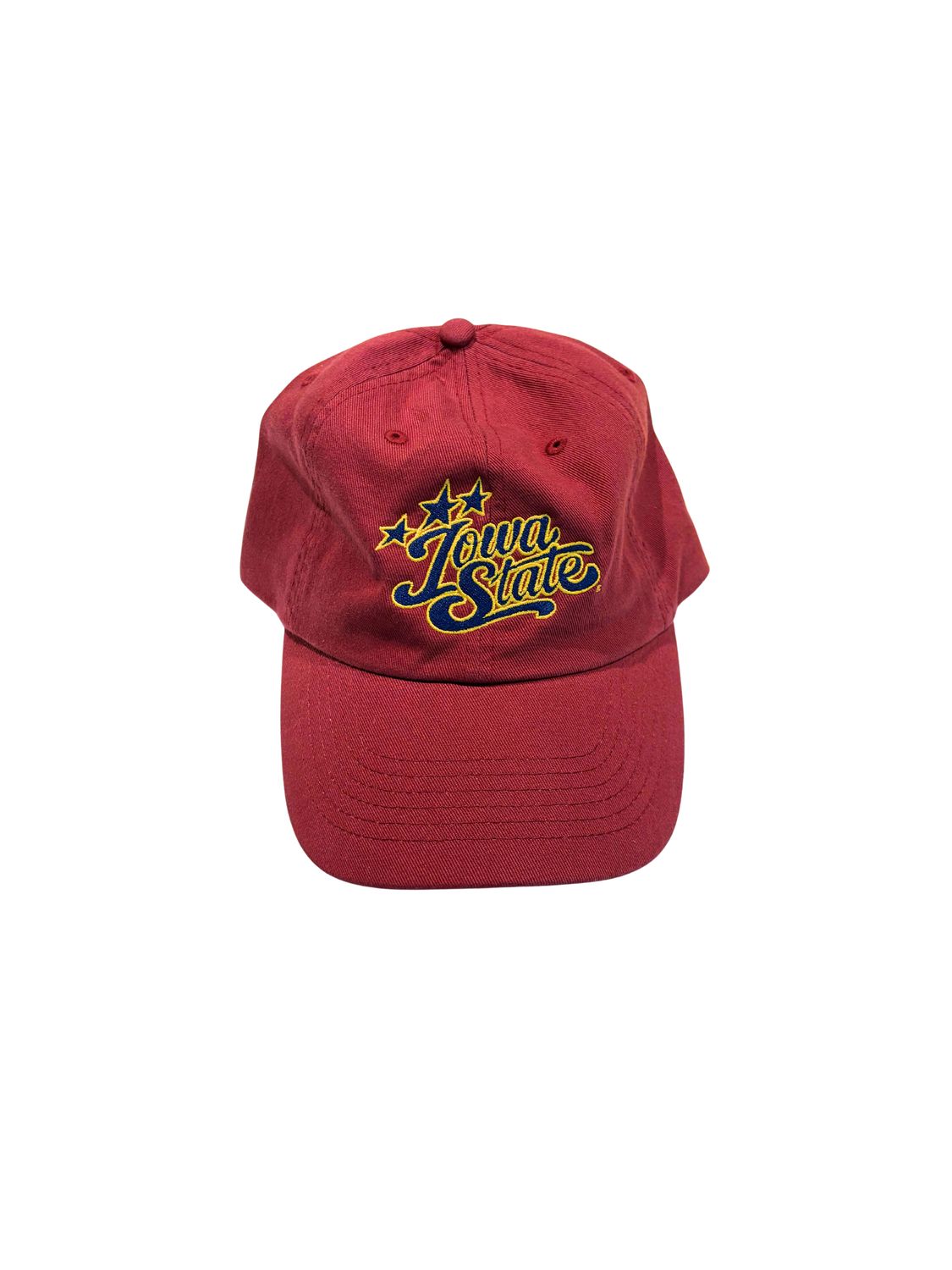 Maroon Vintage Embroidered Iowa State Baseball Cap Maroon Vintage Embroidered Iowa State Baseball Cap