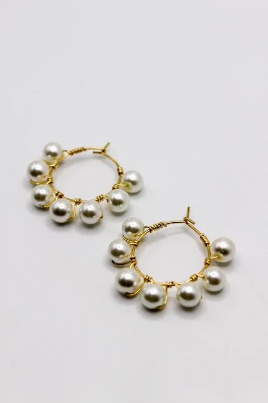 ANKA Pearl Beaded Earrings ANKA Pearl Beaded Earrings