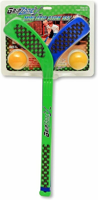 Fun Gripper®-Grip Zone® Mini 2-Pk Hockey Stick Set W/2-Foam Balls by:Saturnian I