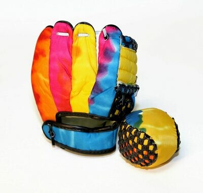 Fun Gripper Tie Dye Toy ( Mini) Base Ball Glove and Ball by: Saturnian I