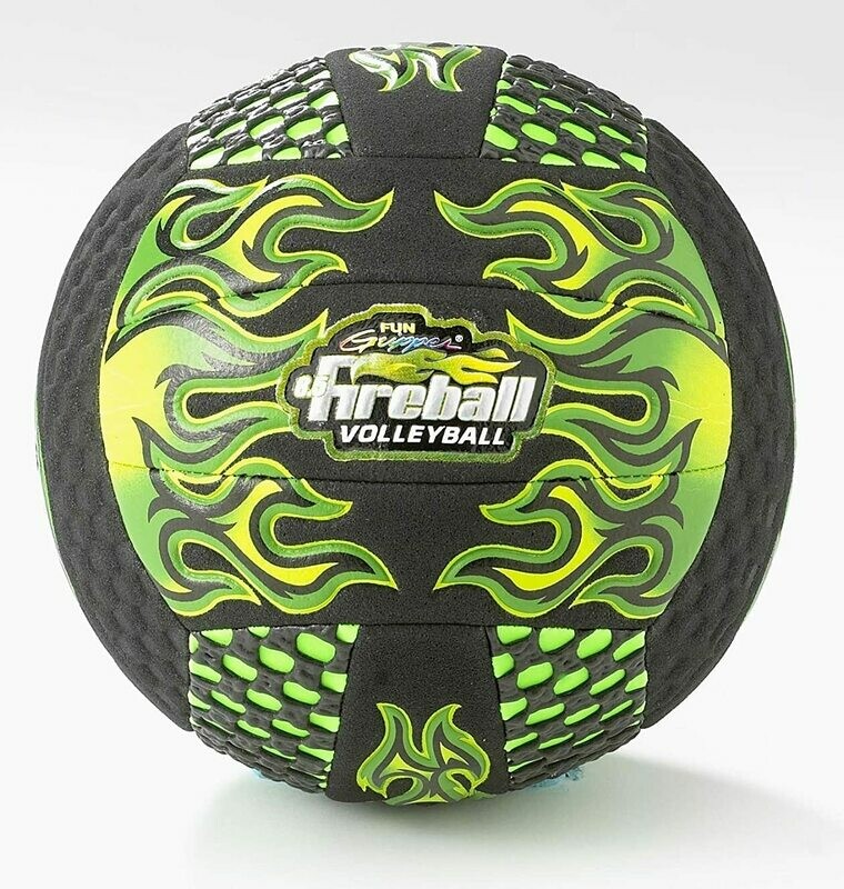 Fireball® Fun Gripper®  8.5" Fireball Volleyball (Sting Free) W/Embossed Flames by: Saturnian I