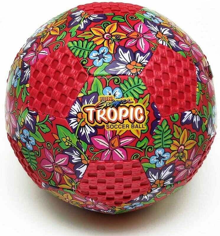 Fun Gripper® 8" Tropic Design Soccer Ball Size (4) by: Saturnian I