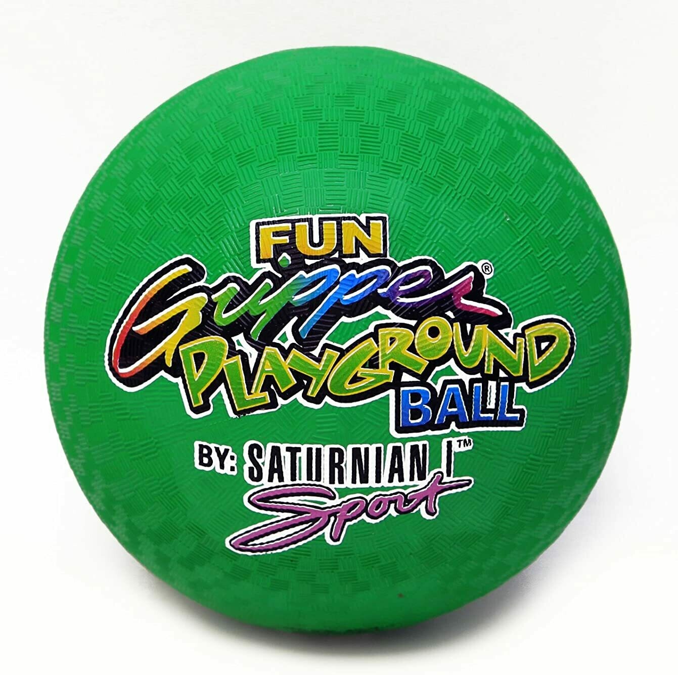 Fun Gripper® 8.5" Playground Balls, Games, Kickball, Gymnasium Games-Includes (1) six inch yellow Inflation Hand Pump