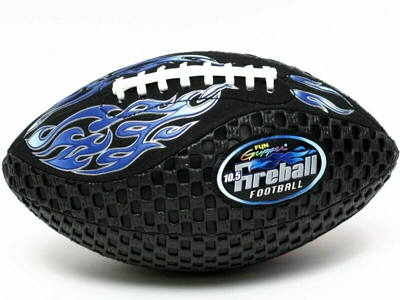 Fireball® Fun Gripper®  10.5" Fireball (Junior Size) Football with Embossed Flame Design by: Saturnian I P.E. Supplier