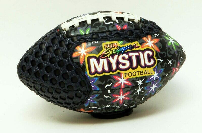 Fun Gripper® 8.5" Mystic Football
Comes in (6) colors, Mystic design, soft vinyl with grip mesh By: Saturnian I