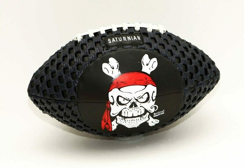Fun Gripper® 8.5" Skull Football, Cool skull design, soft vinyl with mesh grip covering, By: Saturnian I P.E Supplier