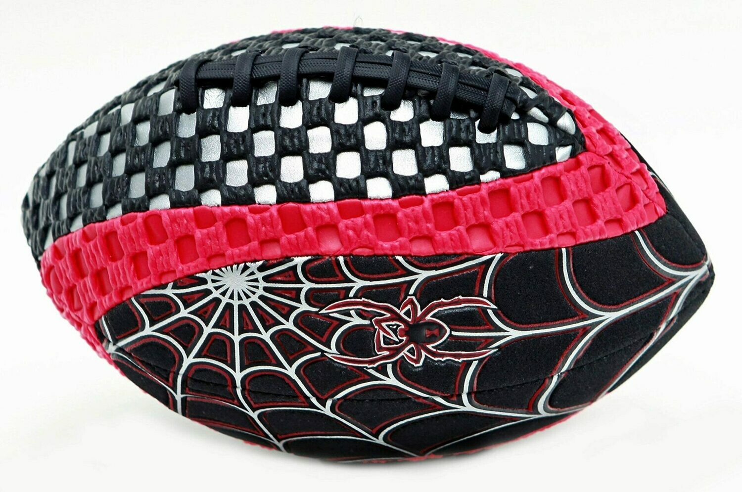 Grip Zone® 8.5" Spider (Pee Wee) Football - Red 
Cool Spider web design. By: Saturnian I