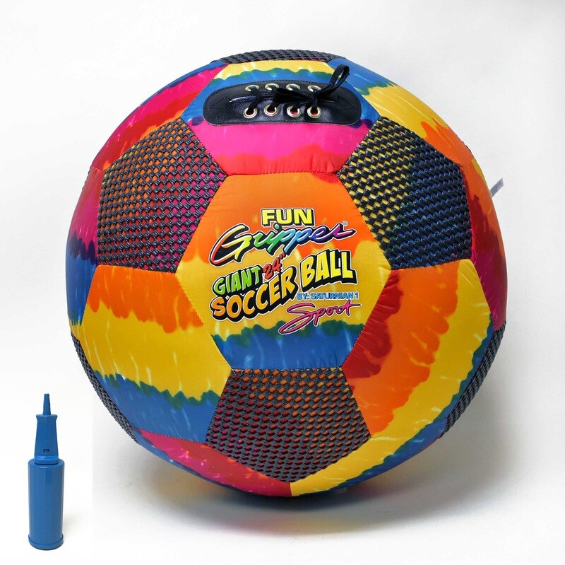 Fun Gripper® Tie-Dye 24" Inch Soccer Ball (Indoor - Outdoor) by:Saturnian I P.E. Supplier