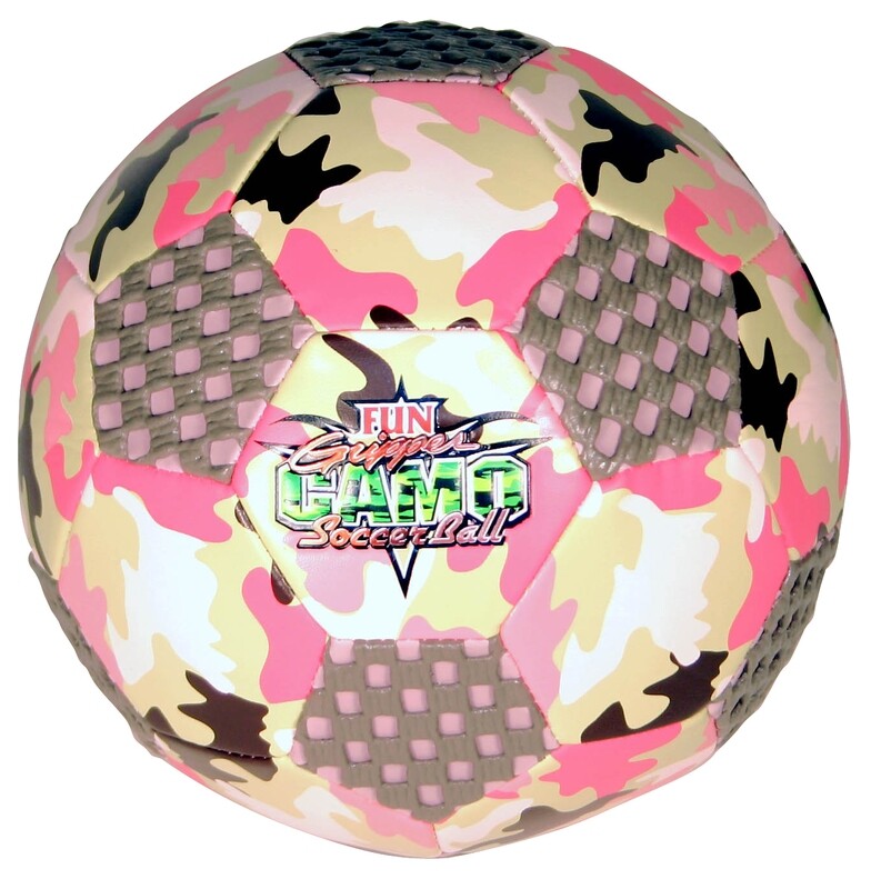Fun Gripper 8" Camo Soccer Ball Size (4) (Pink) by: Saturnian I