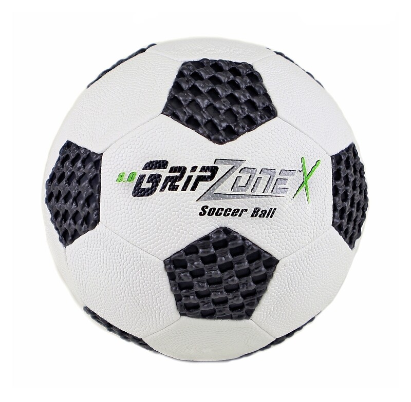 Grip Zone® 8.0" Traditional Soccer Ball Size (4) (Black/White) W Panels by: Saturnian I P.E. Supplier