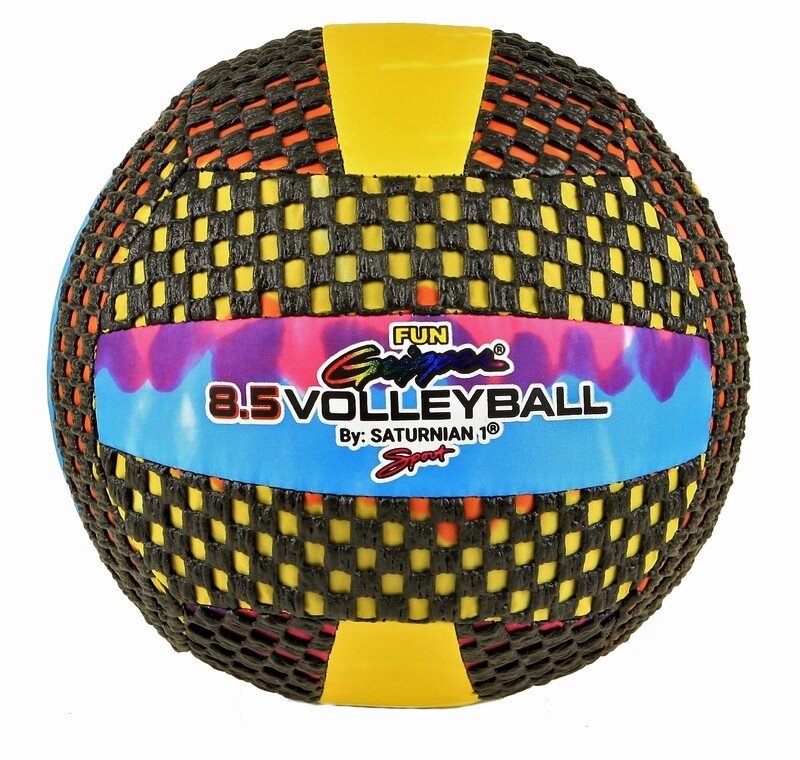 Fun Gripper® Tie-Dye (TD) 8.5" Volleyball ( Indoor -Outdoor ) Sting Free By: Saturnian I P.E. Supplier