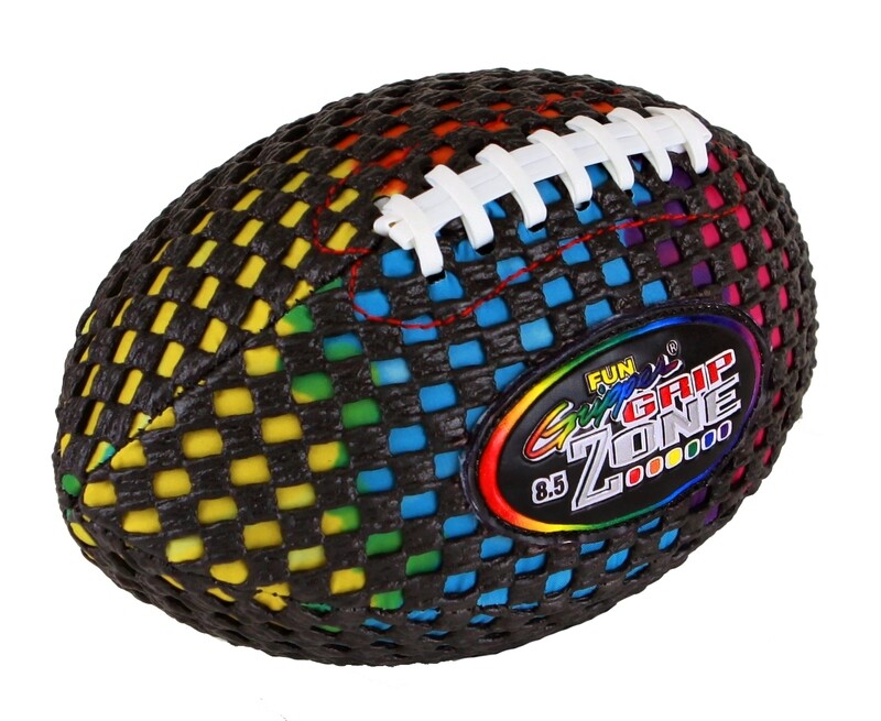 Grip Zone®-Fun Gripper® 8.5" All Grip Football ( Pee Wee) Tie-Dye w/full mesh By: Saturnian I  P.E. Supplier