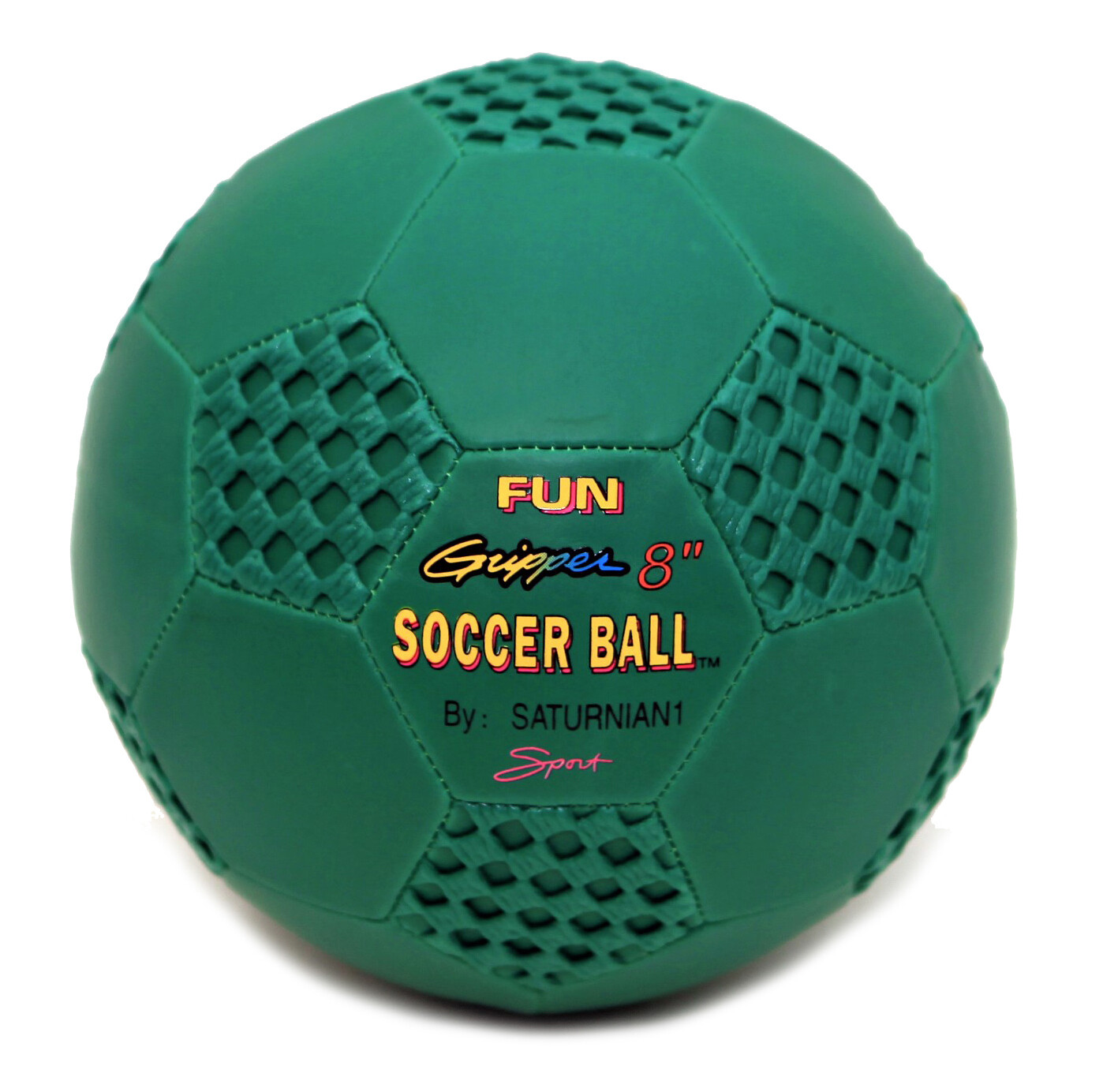 Fun Gripper 8.0 Solid Color Soccer Ball Size 4 With Mesh Panels 6 Assorted Colors by Saturnian I P.E. Supplier