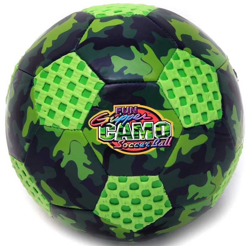 Fun Gripper® 8" Camo Soccer Ball Size (4) (Green/Pink) by: Saturnian I