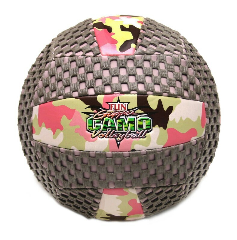 Fun Gripper® 8.5" Camouflage Design Volleyball with Mesh Panels-Green/Pink
By: Saturnian 1 Inc.