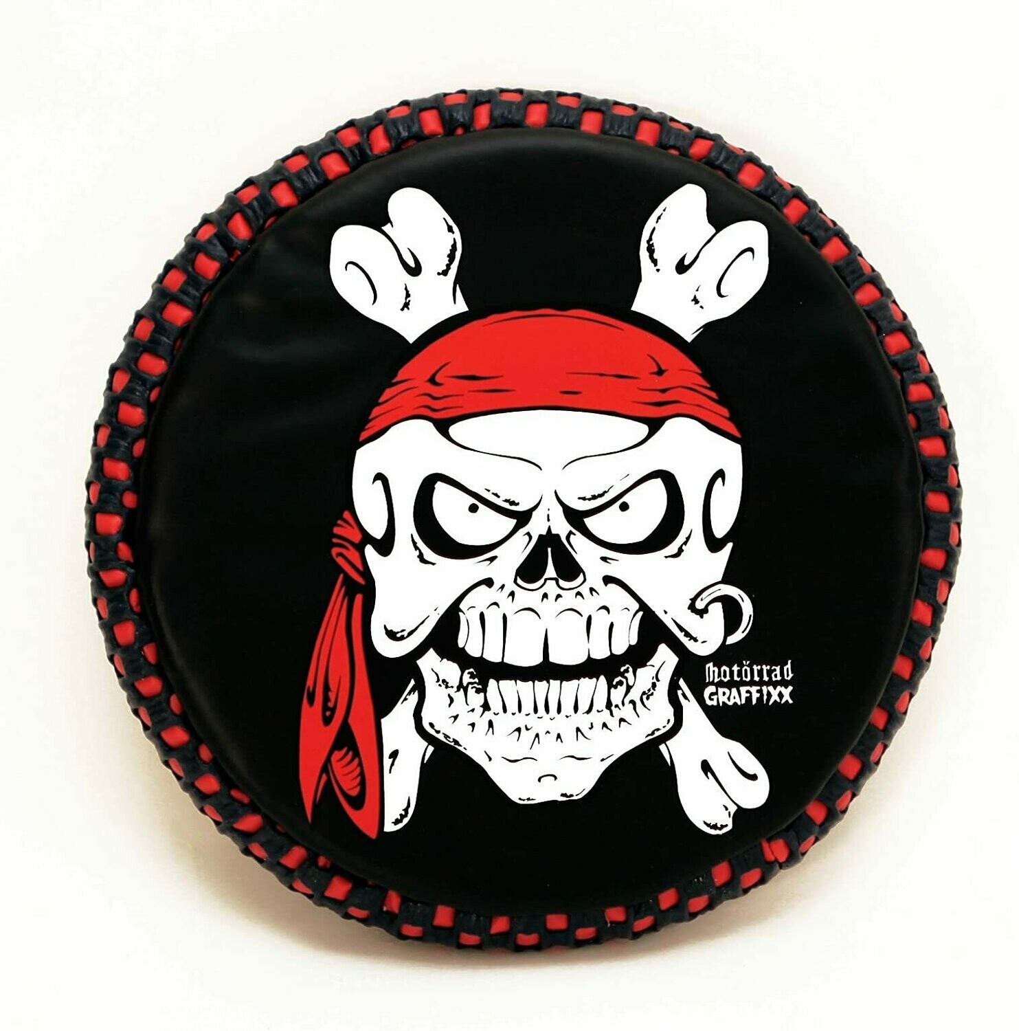 Fun Gripper Skull Black - Red 9 Inch Flyer - Flying Disc - Frisbee 140g - Soft Catches-Great for Kids or Team Player, Indoor or Outdoor by: Saturnian I Fun Gripper Skull Black - Red 9 Inch Flyer - Flying Disc - Frisbee 140g - Soft Catches-Great for Kids or Team Player, Indoor or Outdoor by: Saturnian I