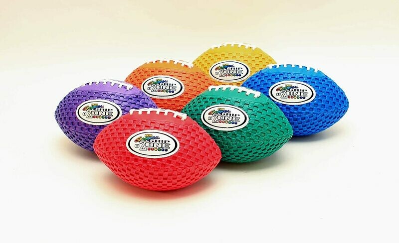 Grip Zone®-Fun Gripper® 8.5"  Solid Color Footballs, Six vibrant colors By: Saturnian 1 - PE supplier