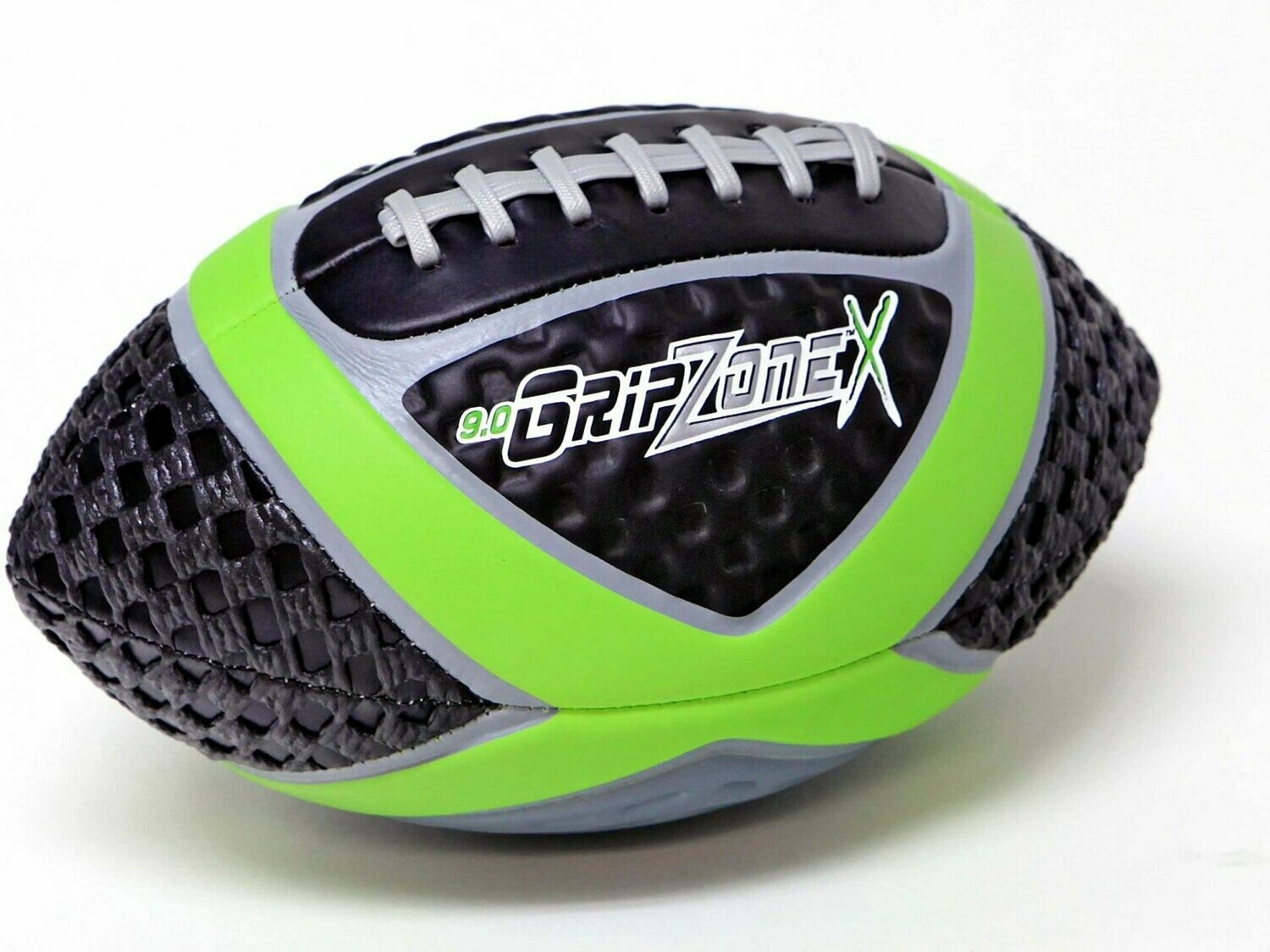 Grip Zone® 9.0 Grip Zone® 9.0" (X) Footballs , Youth Size, Soft Vinyl with grip mesh panels, (4) Colors by: Saturnian I