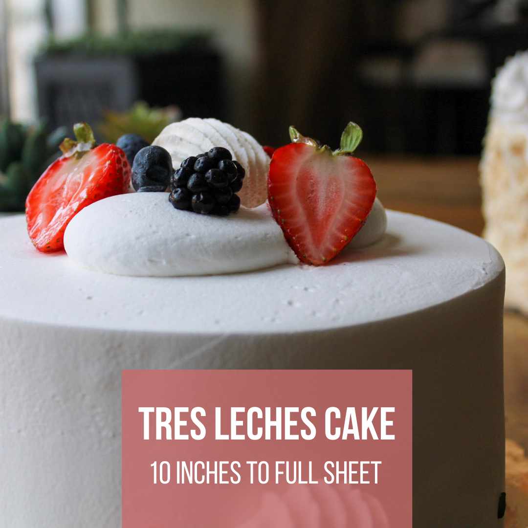 TRES LECHES CAKE (10 inches to full sheet)
