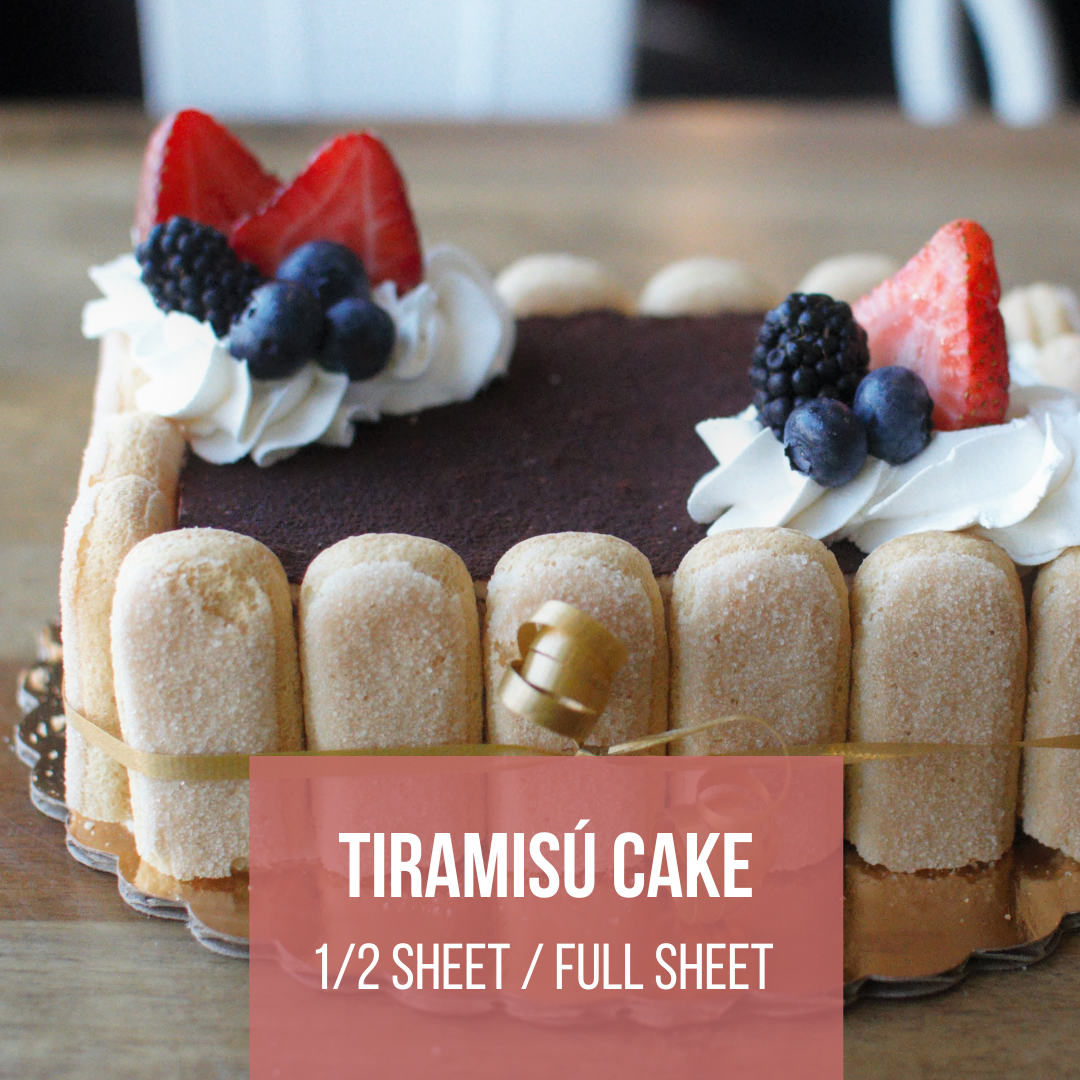 TIRAMISÚ CAKE (1/2 Tray & Full Tray)