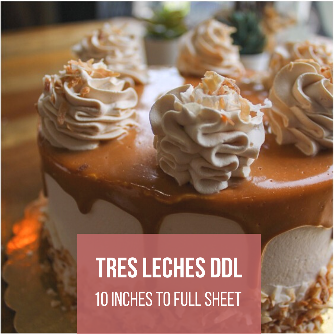 TRES LECHES DULCE DE LECHE (10 inches to full sheet)