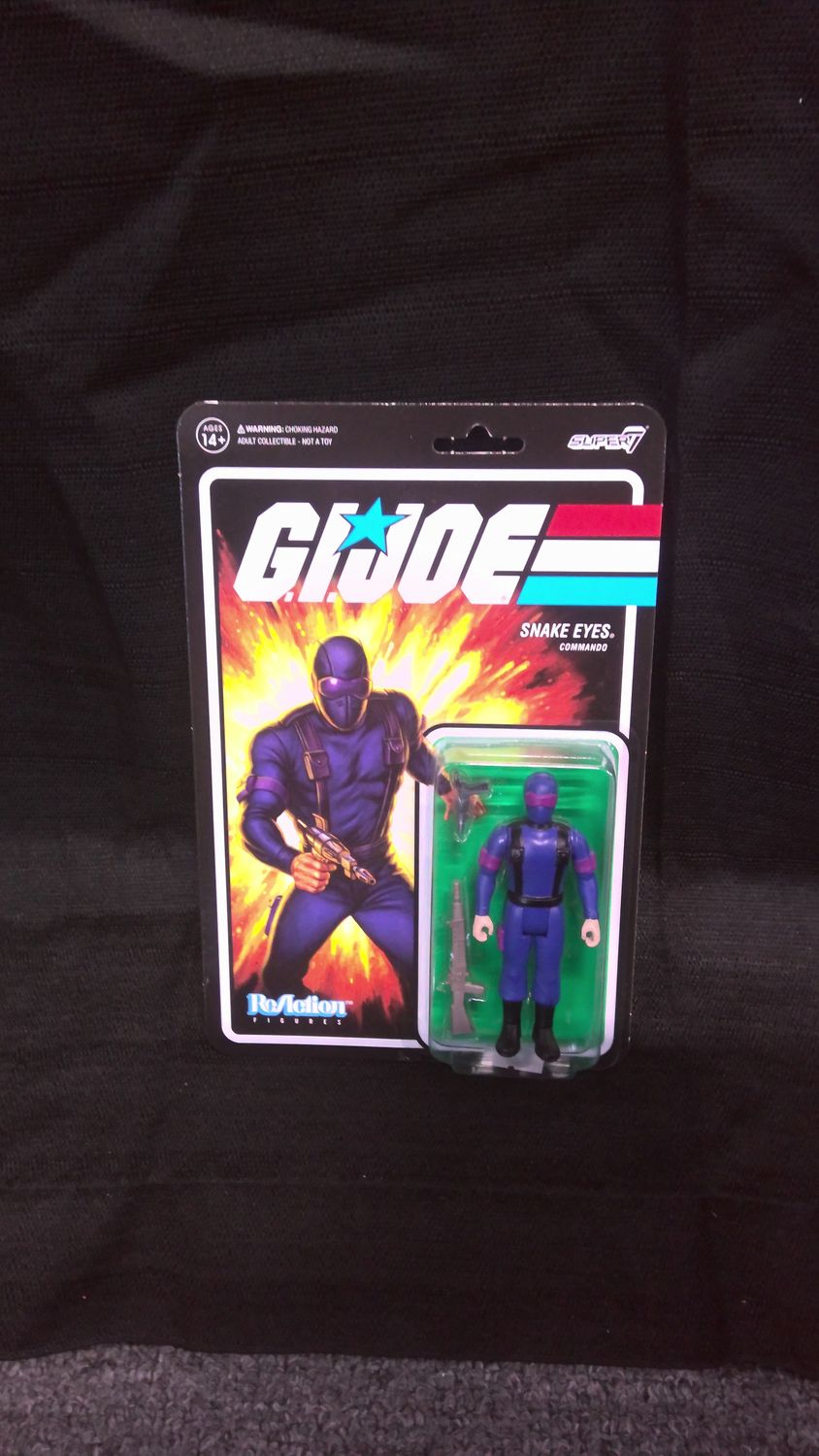 GI Joe Super 7 ReAction Snake Eyes GI Joe Super 7 ReAction Snake Eyes