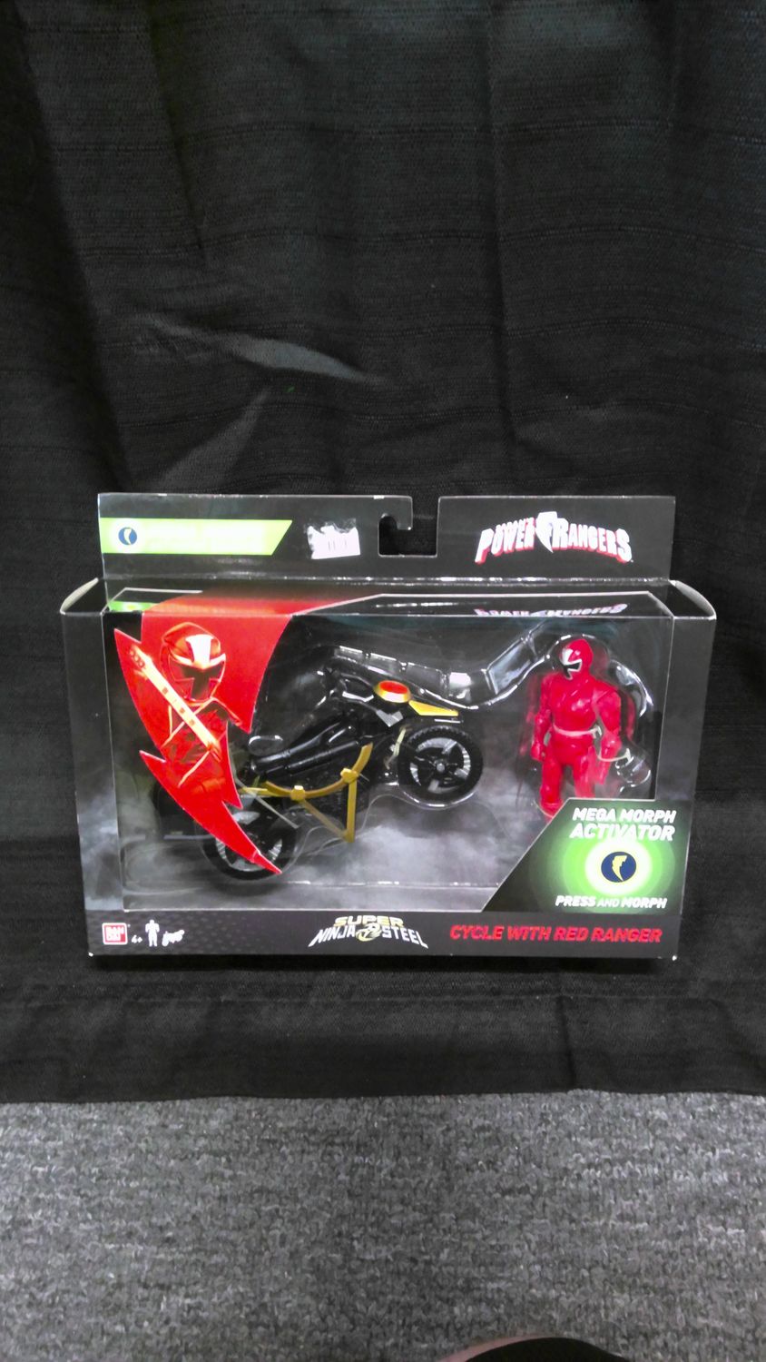 Saban's Power Rangers Super Ninja Steel Cycle with Red Ranger Saban's Power Rangers Super Ninja Steel Cycle with Red Ranger