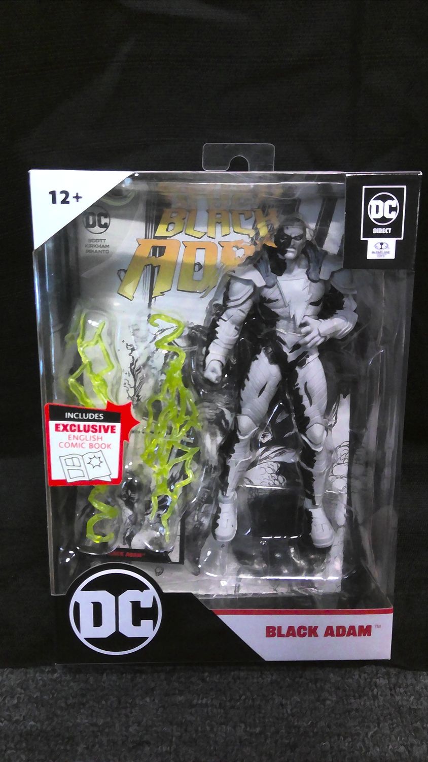 DC Page Punchers Black Adam Black n White