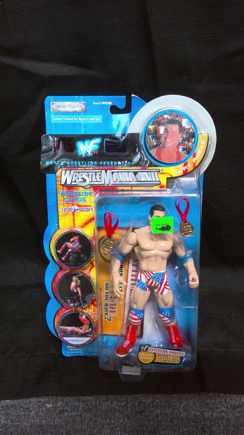 Jakks Pacific WWF Wrestlemania 17 Kurt Angle Jakks Pacific WWF Wrestlemania 17 Kurt Angle