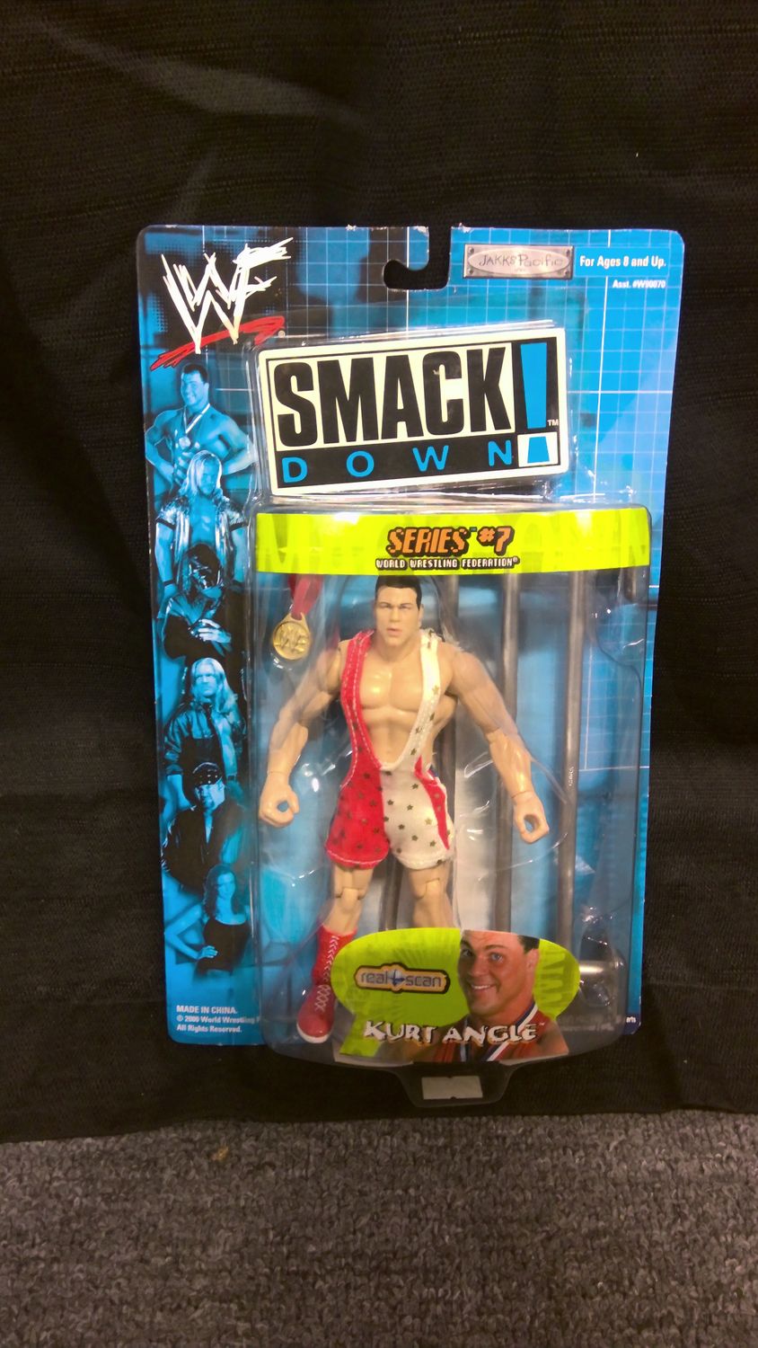 Jakks Pacific WWF Smackdown Series 7 Kurt Angle Jakks Pacific WWF Smackdown Series 7 Kurt Angle