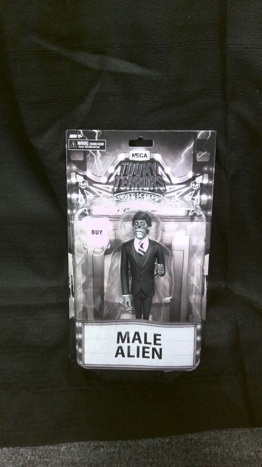 NECA Toony Terrors They Live Male Alien B&W NECA Toony Terrors They Live Male Alien B&W