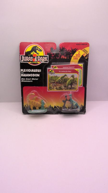 Kenner Jurassic Park Plesiosaurus and Iguanodon Die Cast Metal