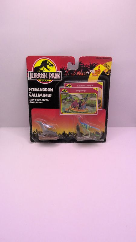 Kenner Jurassic Park Pteranodon and Gallimimus Die cast Metal