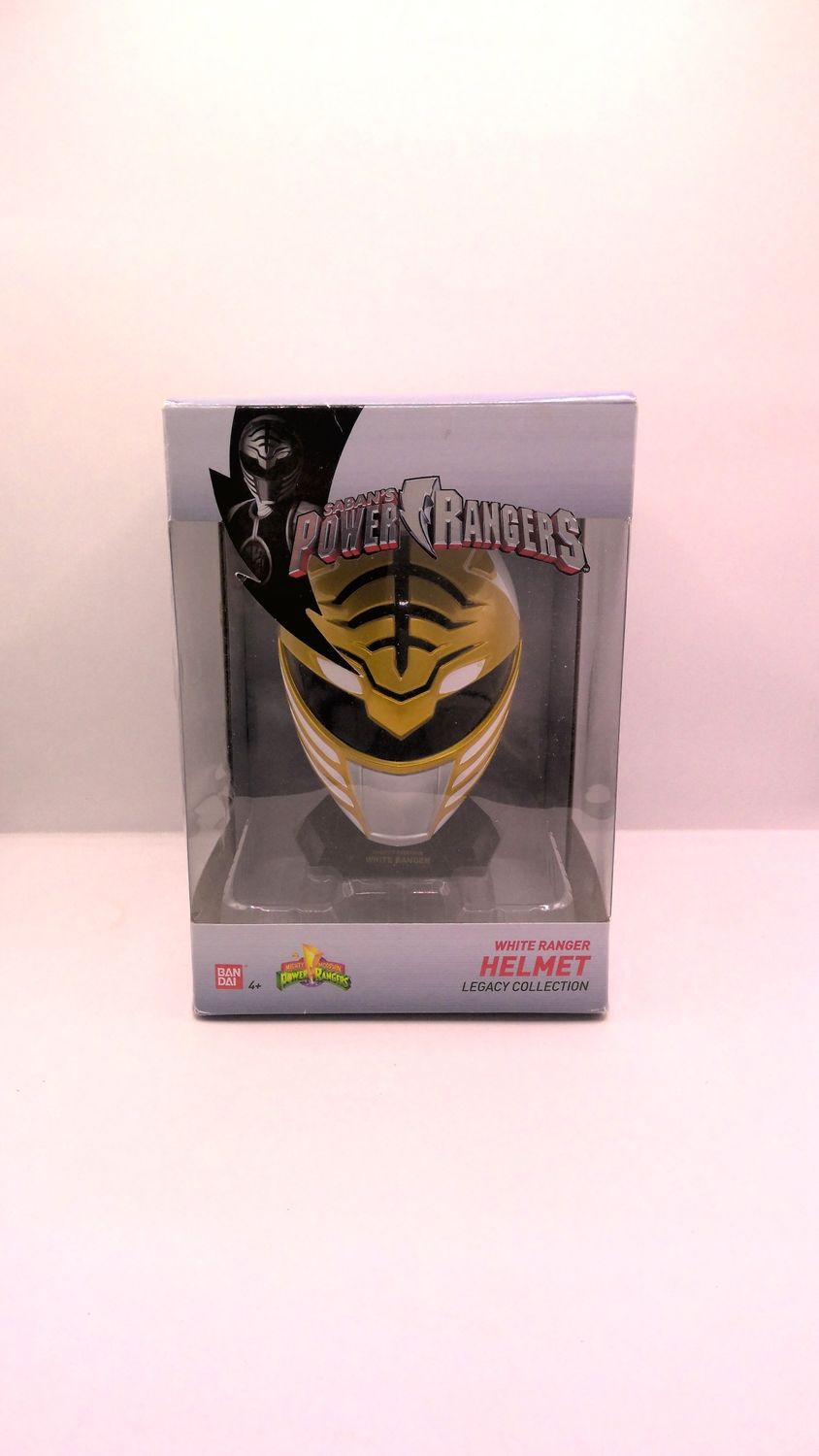 Ban Dai Sabans Power Rangers White Ranger Helmet Ban Dai Sabans Power Rangers White Ranger Helmet