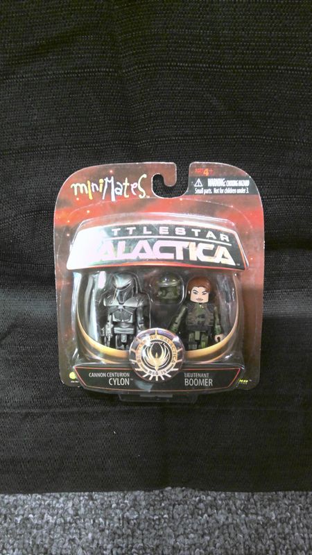 Mini Mates Battle Star Galactica Cylon and Lieutenant Boomer Mini Mates Battle Star Galactica Cylon and Lieutenant Boomer
