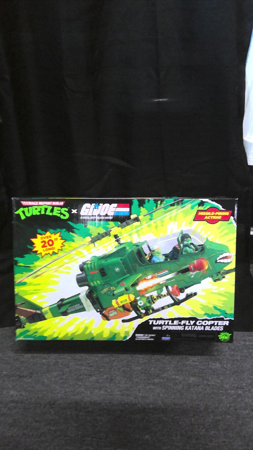 TMNT GI Joe Turtle Fly Copter With Spinning Katana Blades TMNT GI Joe Turtle Fly Copter With Spinning Katana Blades