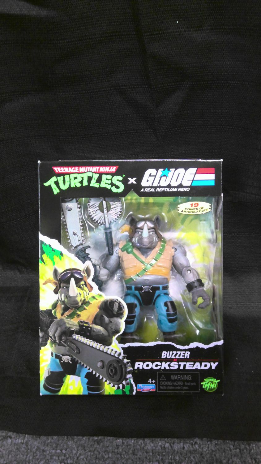 TMNT GI Joe Buzzer Rocksteady TMNT GI Joe Buzzer Rocksteady