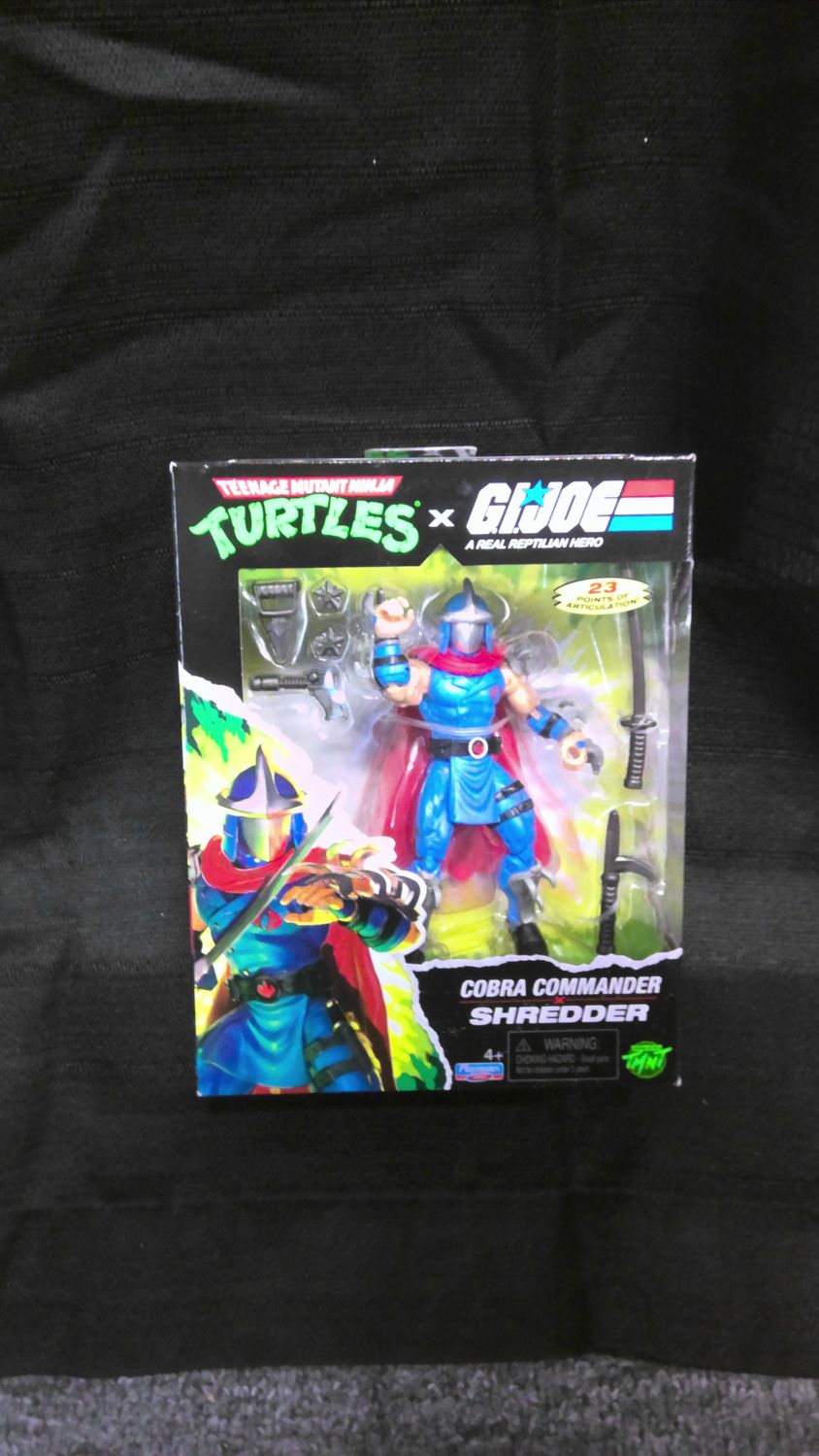 Playmates TMNT GI Joe Cobra Commander Shredder Playmates TMNT GI Joe Cobra Commander Shredder