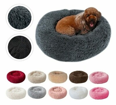 CAMA PUFF PLUSH REDONDA PERRO 