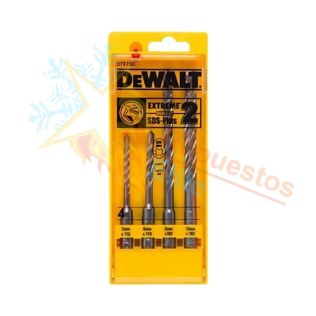 JUEGO DE BROCAS DEWALT SDS-P 5,6,8,10