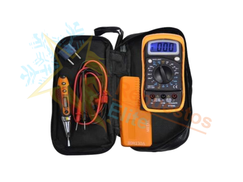 SET MEDICION ELECTRICISTA + DETECTOR DE METALES
