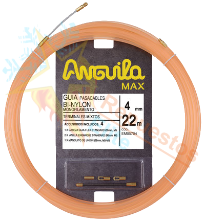 GUIA PASACABLES NYLON MONOFILA Ø4MM L.22MTS